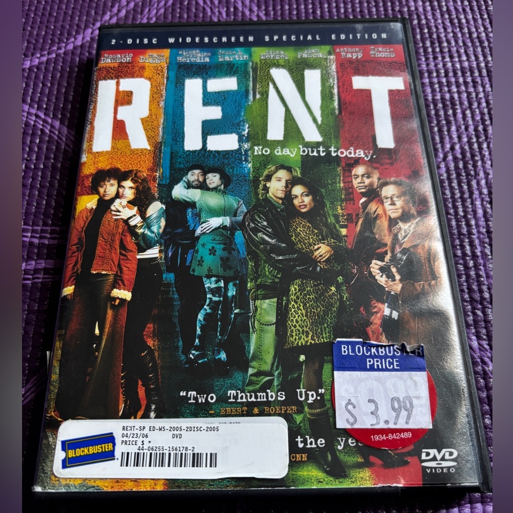 RENT musical DVD Set